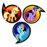 sonic heroes Rainbow Dash Twilight Applejack