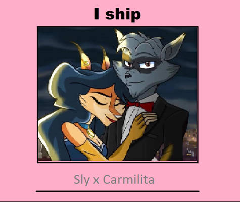I ship Sly Cooper x Carmilita Fox