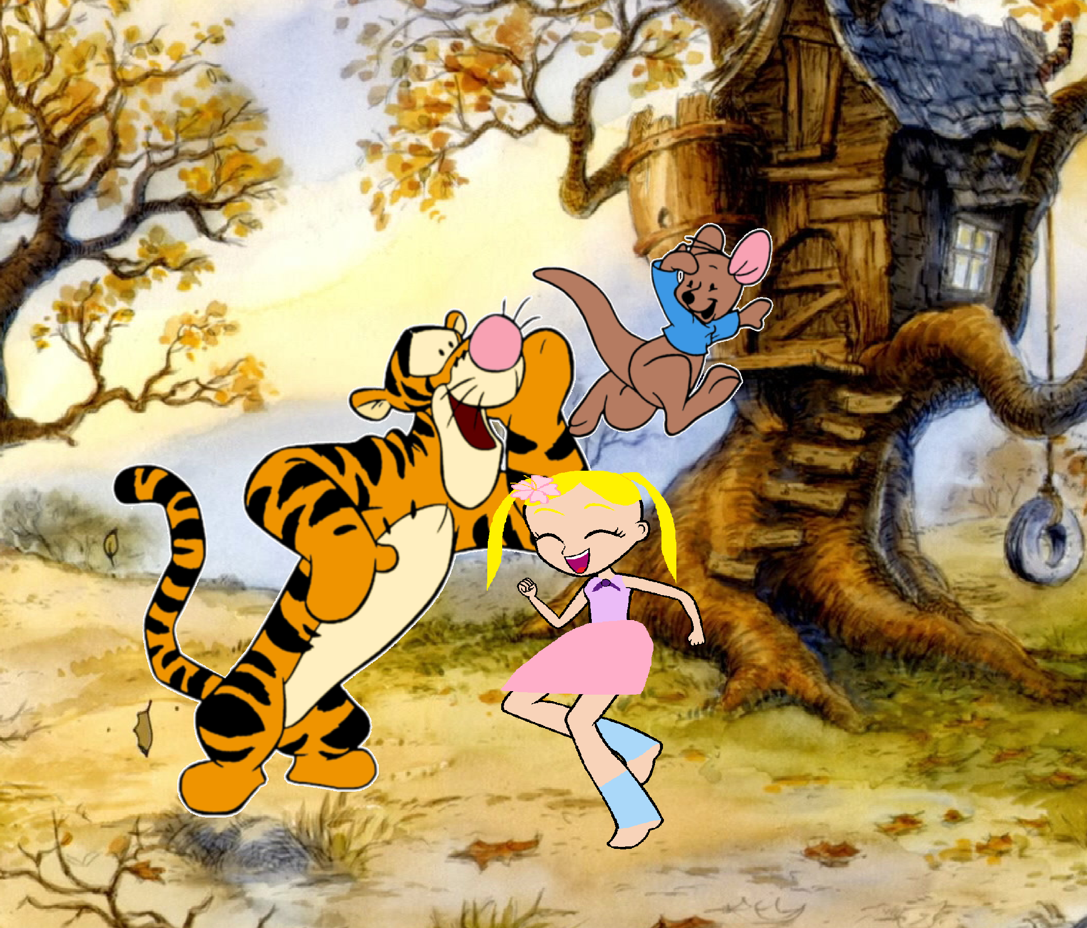 blonde with Tigger and Roo by Teaganm on DeviantArt