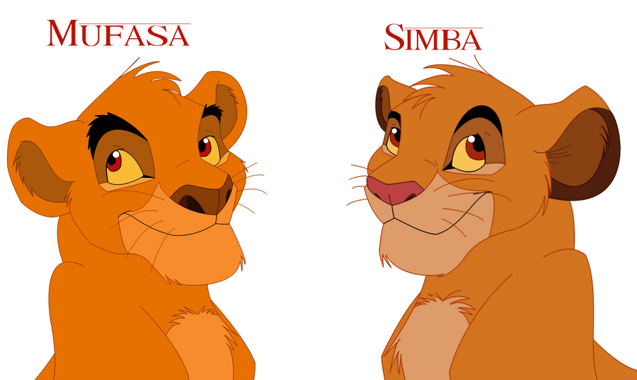 Simba Mufasa Cub Comparison by DemiiDee on DeviantArt