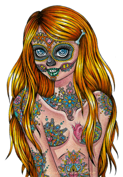 Sugar skull girl