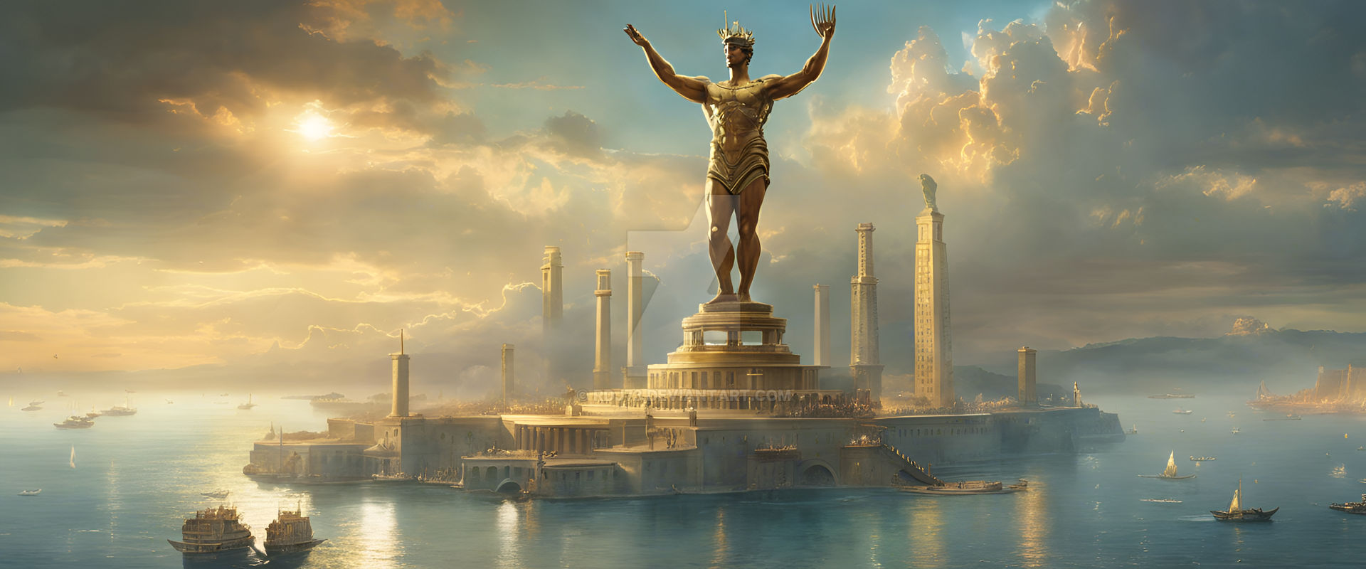 Colossus Rhodos Colossus of Rhodes by Rdj73 on DeviantArt