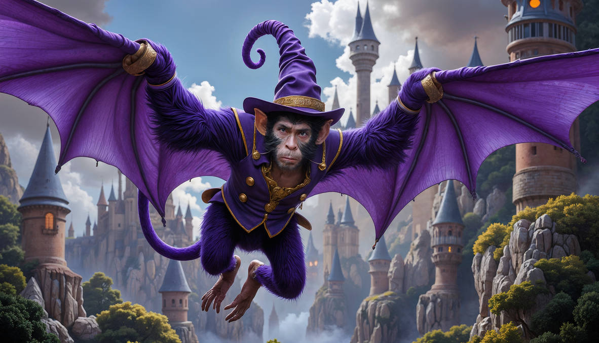 Wizard of Oz and A Flying Monkey by Rdj73 on DeviantArt