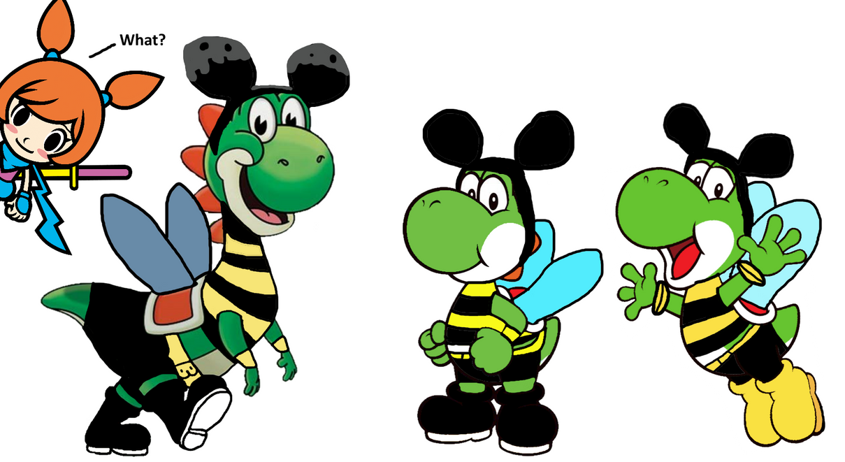 Three Yoshis as Bumblebee by Ruensor on DeviantArt