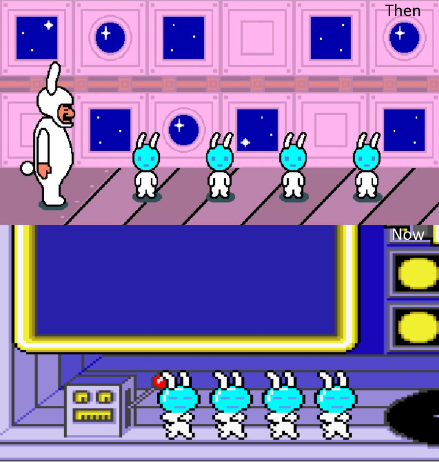 Alien bunnies then and now by Ruensor on DeviantArt