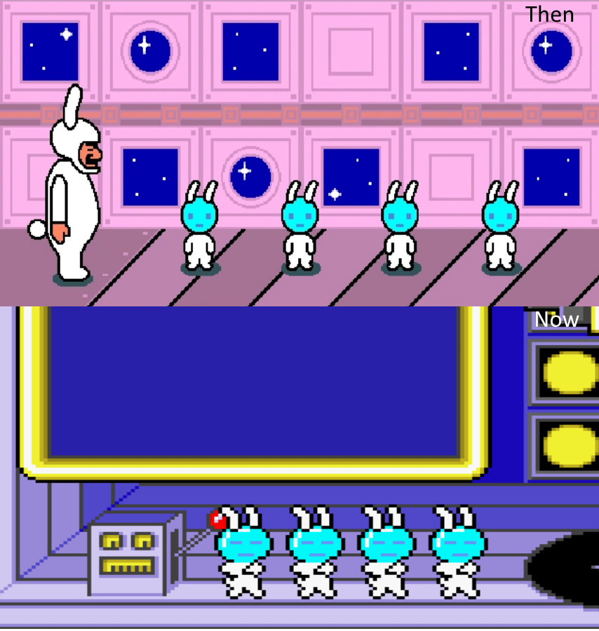 Alien bunnies then and now by Ruensor on DeviantArt