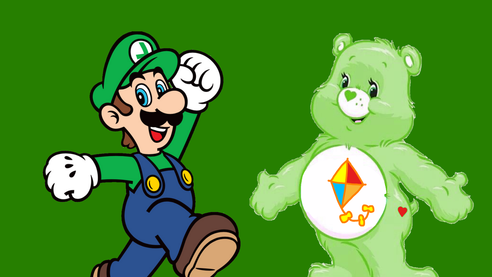 Luigi and Do Your Best Bear by Ruensor on DeviantArt