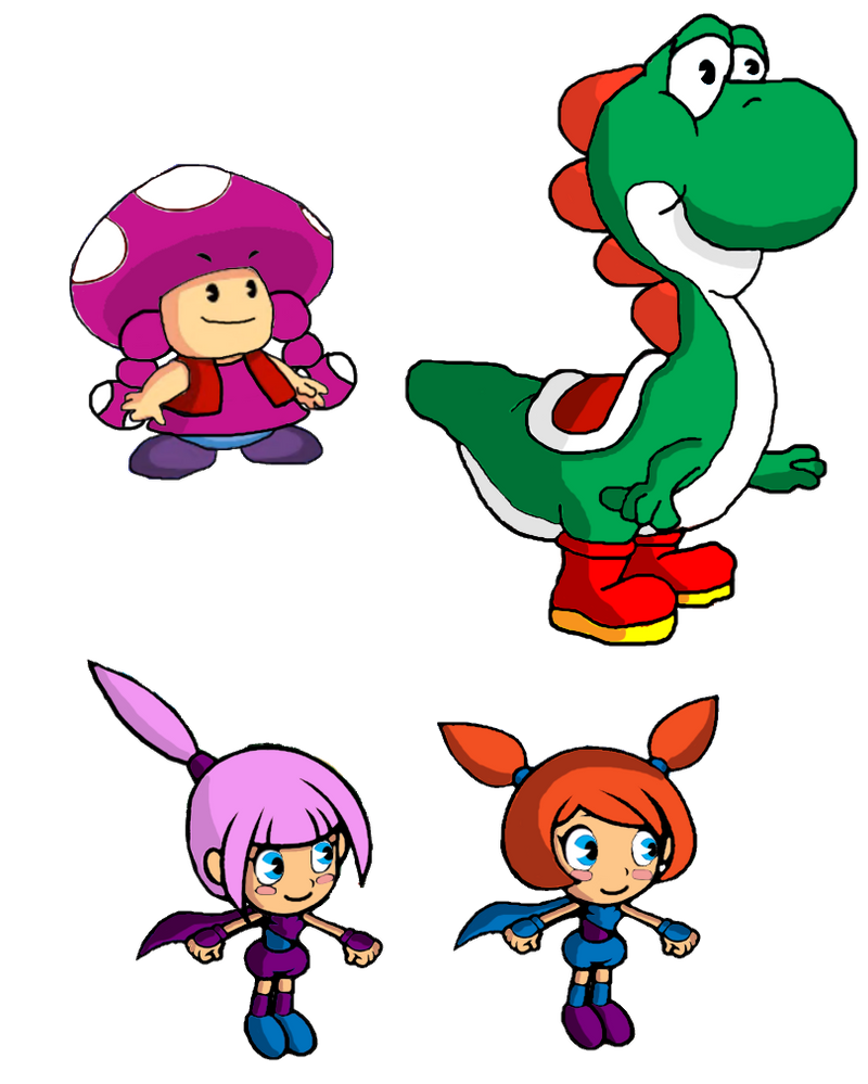 Super Mario Run - Playable Characters by DrewBear0496 on DeviantArt