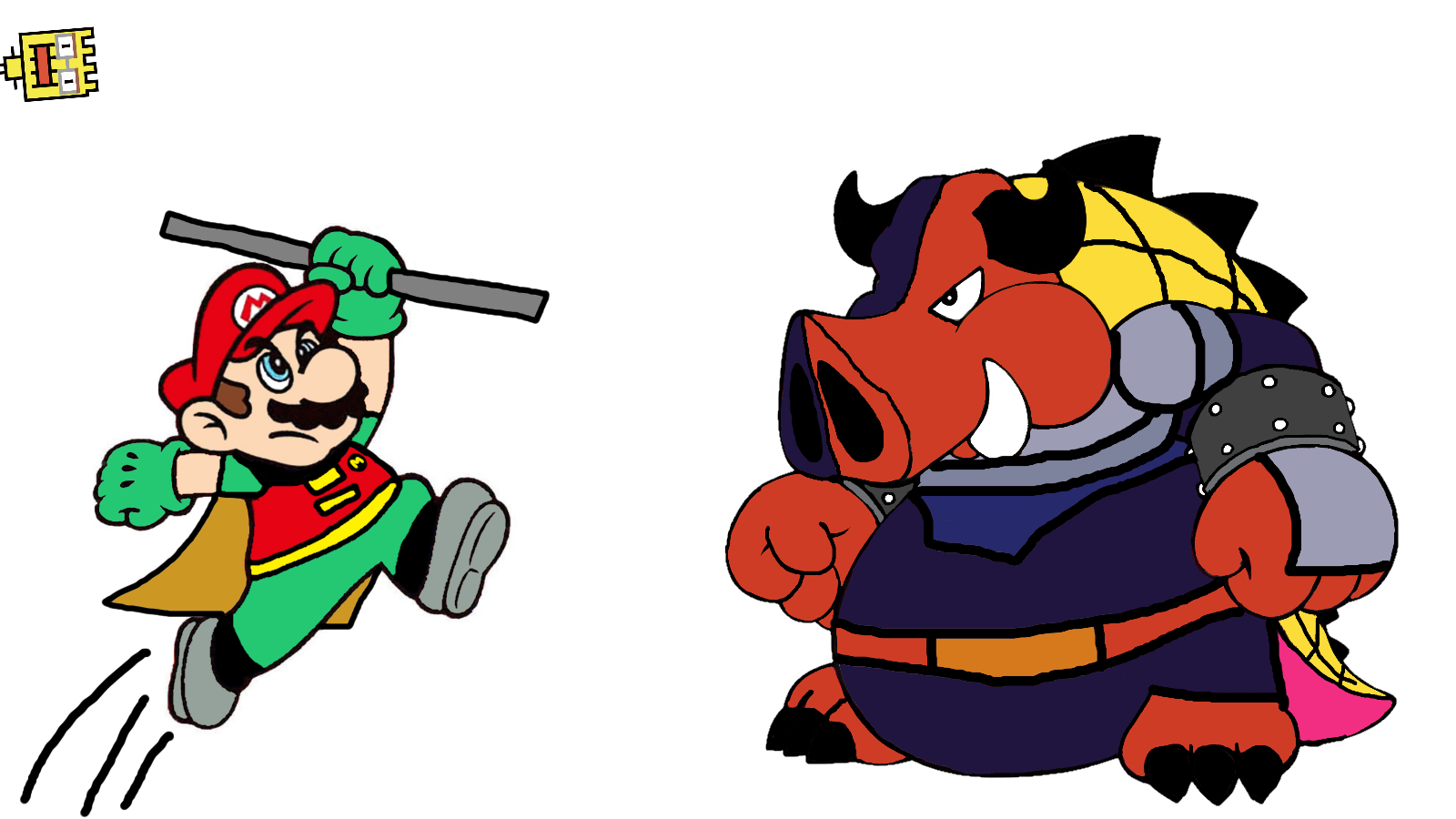 Mario vs Midbus by Ruensor on DeviantArt