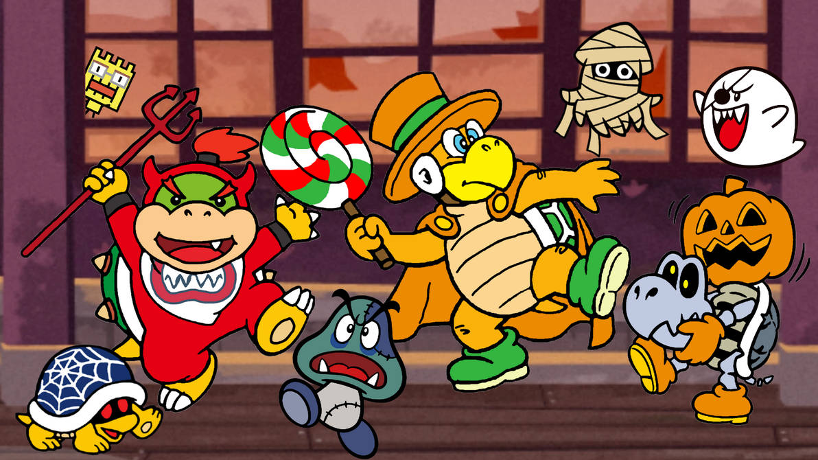 Halloween with Bowser Jr and his friends by Ruensor on DeviantArt
