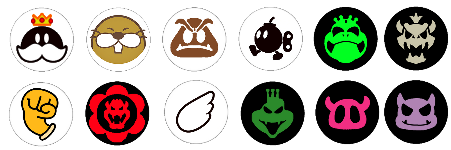 New Mario Emblems 6 By Ruensor On DeviantArt