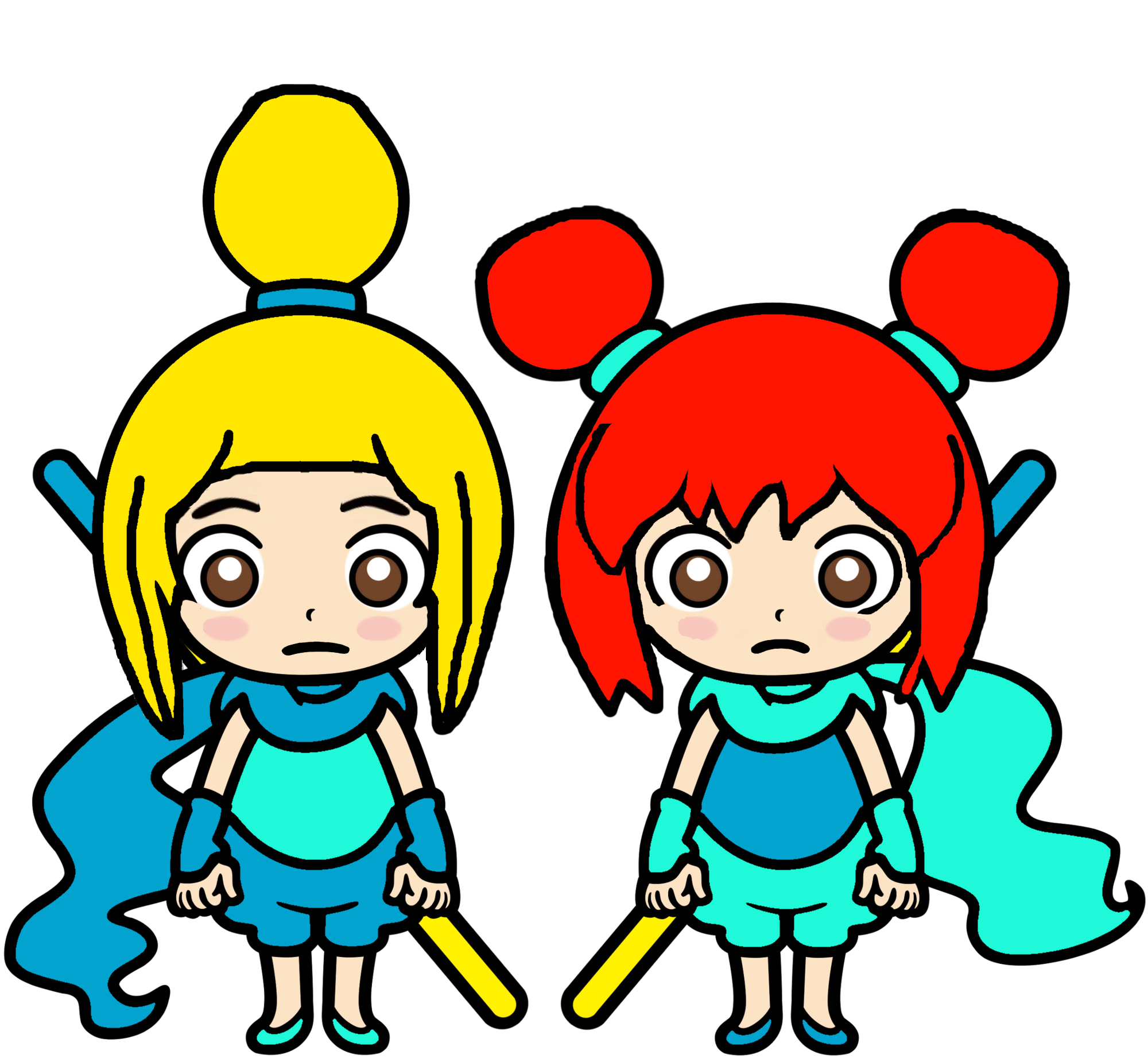 Phoebe and Segura worried by Ruensor on DeviantArt