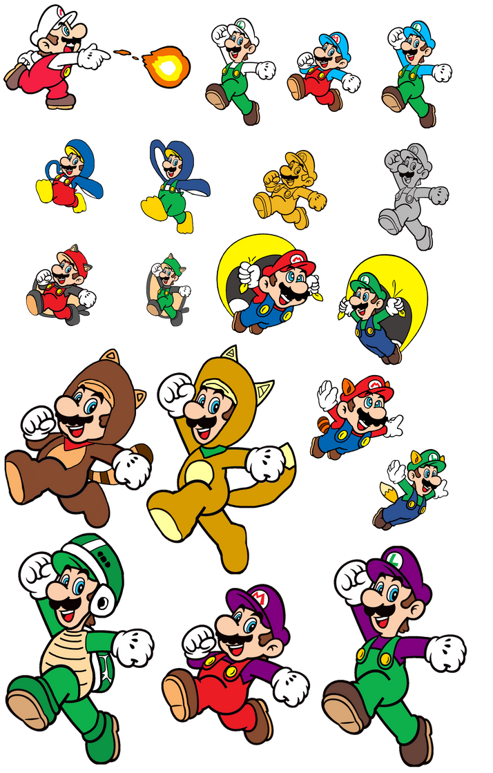 Mario Hyper Form Mario and Luigi in power forms 1 by Ruensor on DeviantArt