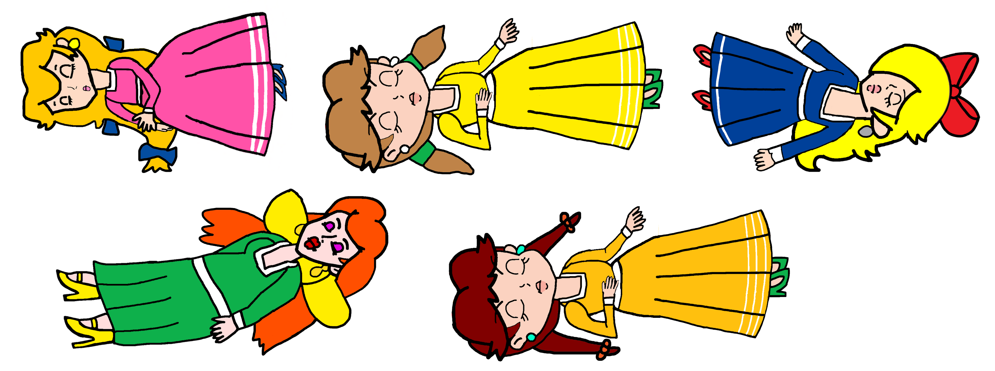 Mario Sleepover More Mario characters sleeping part 3 by Ruensor on DeviantArt