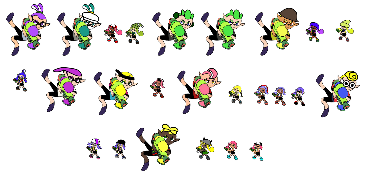 Side Order Inklings More Inklings and Octolings by Ruensor on DeviantArt