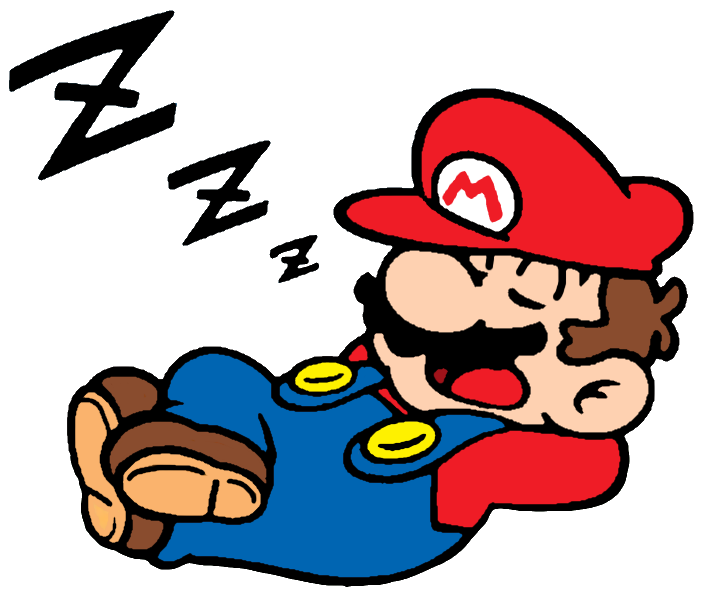 Mario Slipping Sleeping Mario modern by Ruensor on DeviantArt