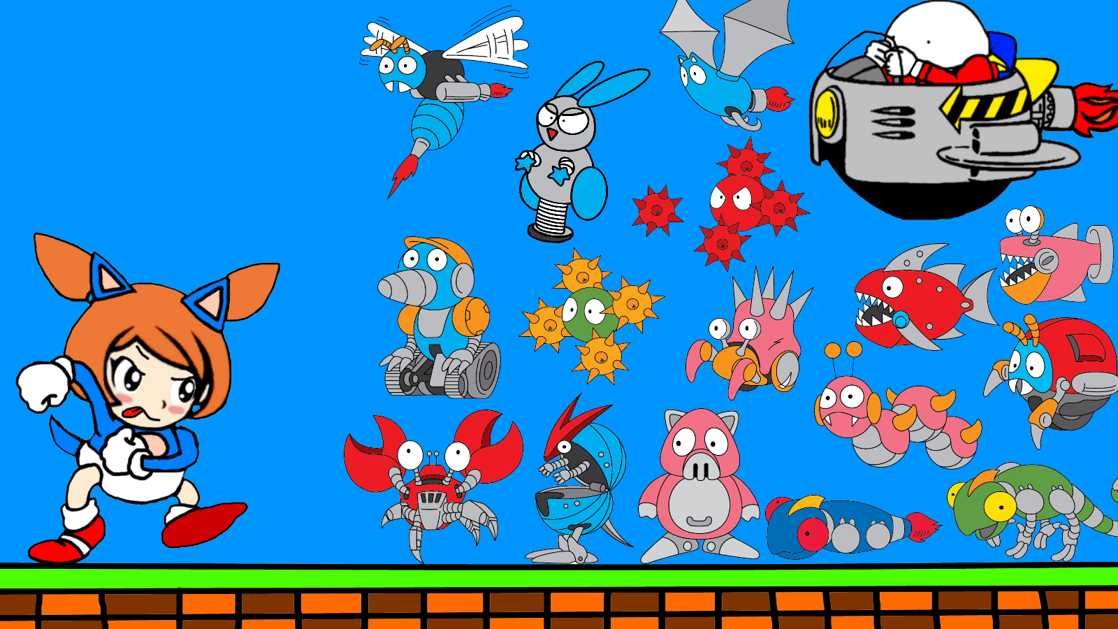 Badnik Exploding Gif Badnik Battle by Ruensor on DeviantArt