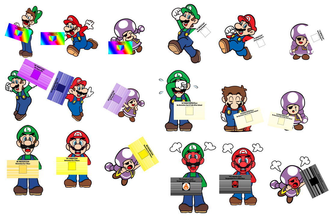 Super Mario behavior card day expressions by Ruensor on DeviantArt