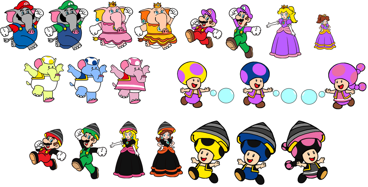 Super Mario Bros Wonder Forms part 1 by Ruensor on DeviantArt