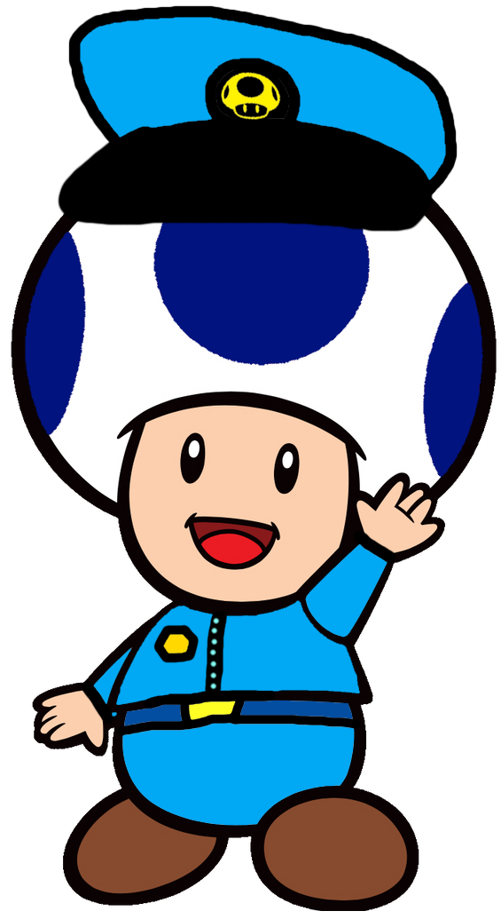 Officer Toad 2D by Ruensor on DeviantArt