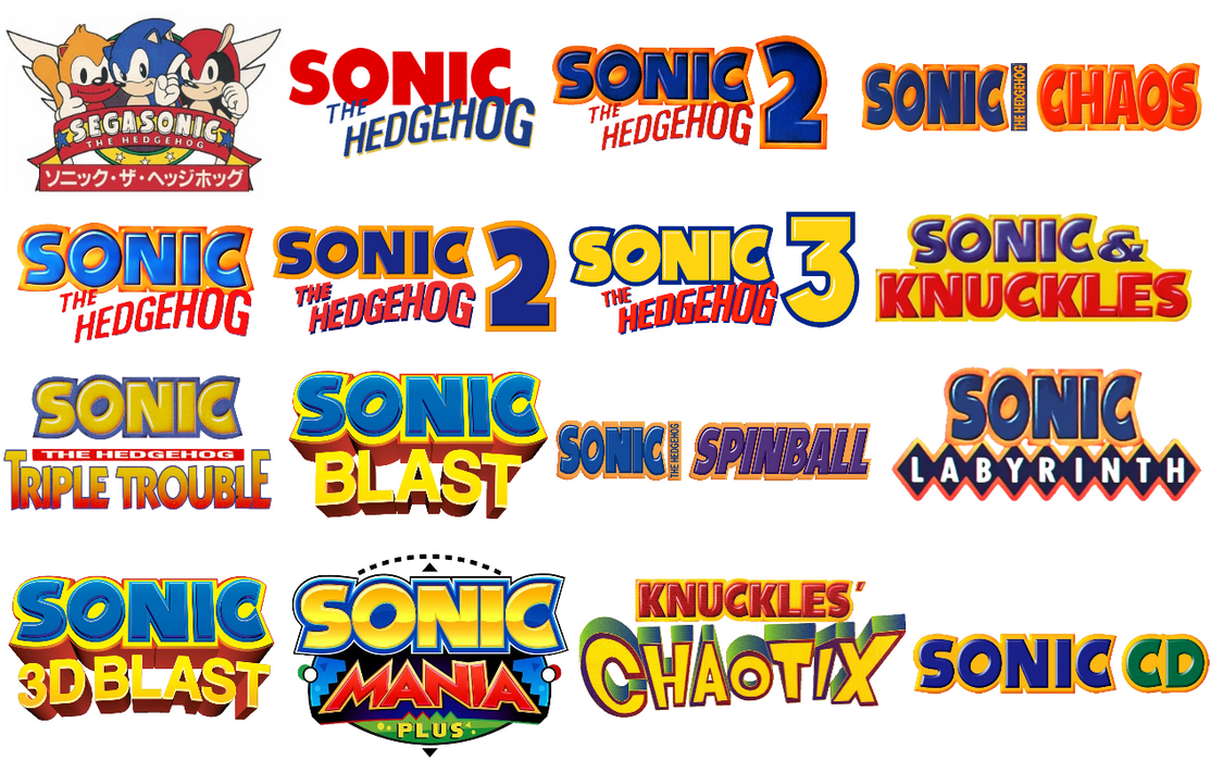 All Sonic Characters Logos