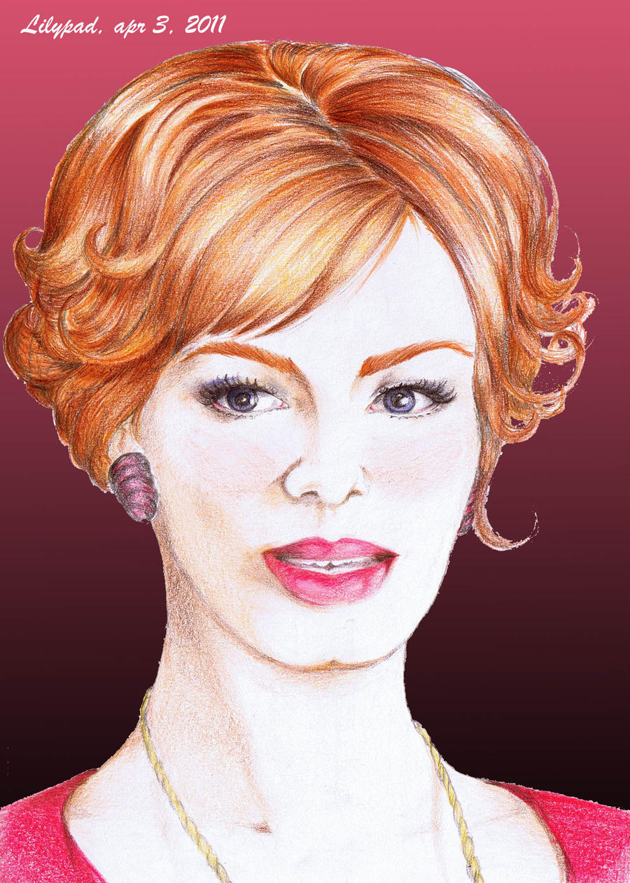 Christina Hendricks Mad Men by Lilypadfairy on DeviantArt
