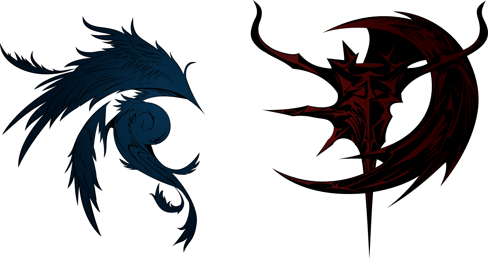 Dissidia Final Fantasy Cosmos and Chaos logos