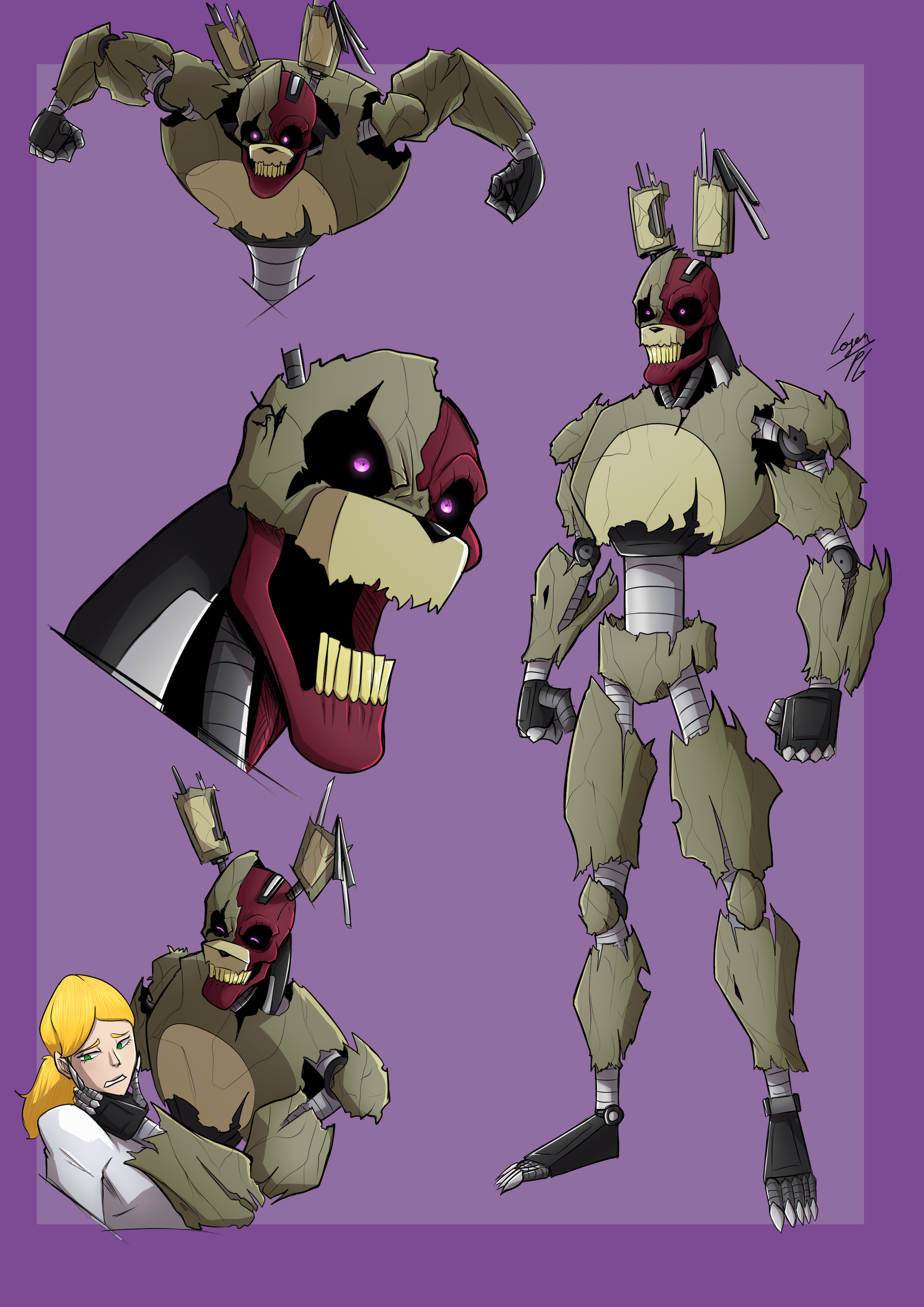 Evolution Spring Trap Deviantart Springtrap by Loganpg on DeviantArt