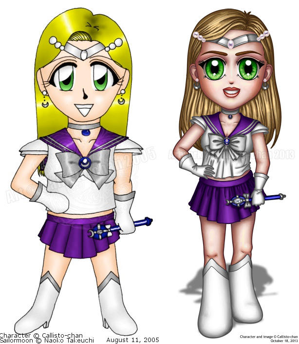 Sel Chibi Chibi Selene Comparison by callisto-chan on DeviantArt