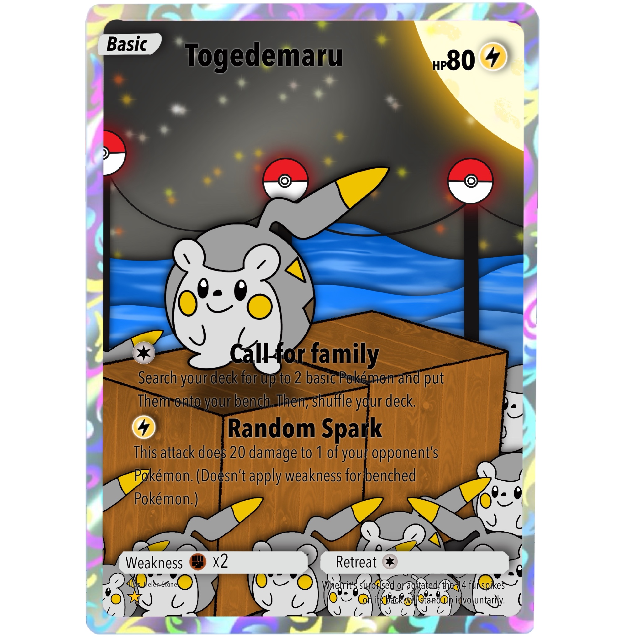 Togedemaru Pokemon card by alfiestone on DeviantArt Togedemaru Pokemon card by alfiestone on DeviantArt