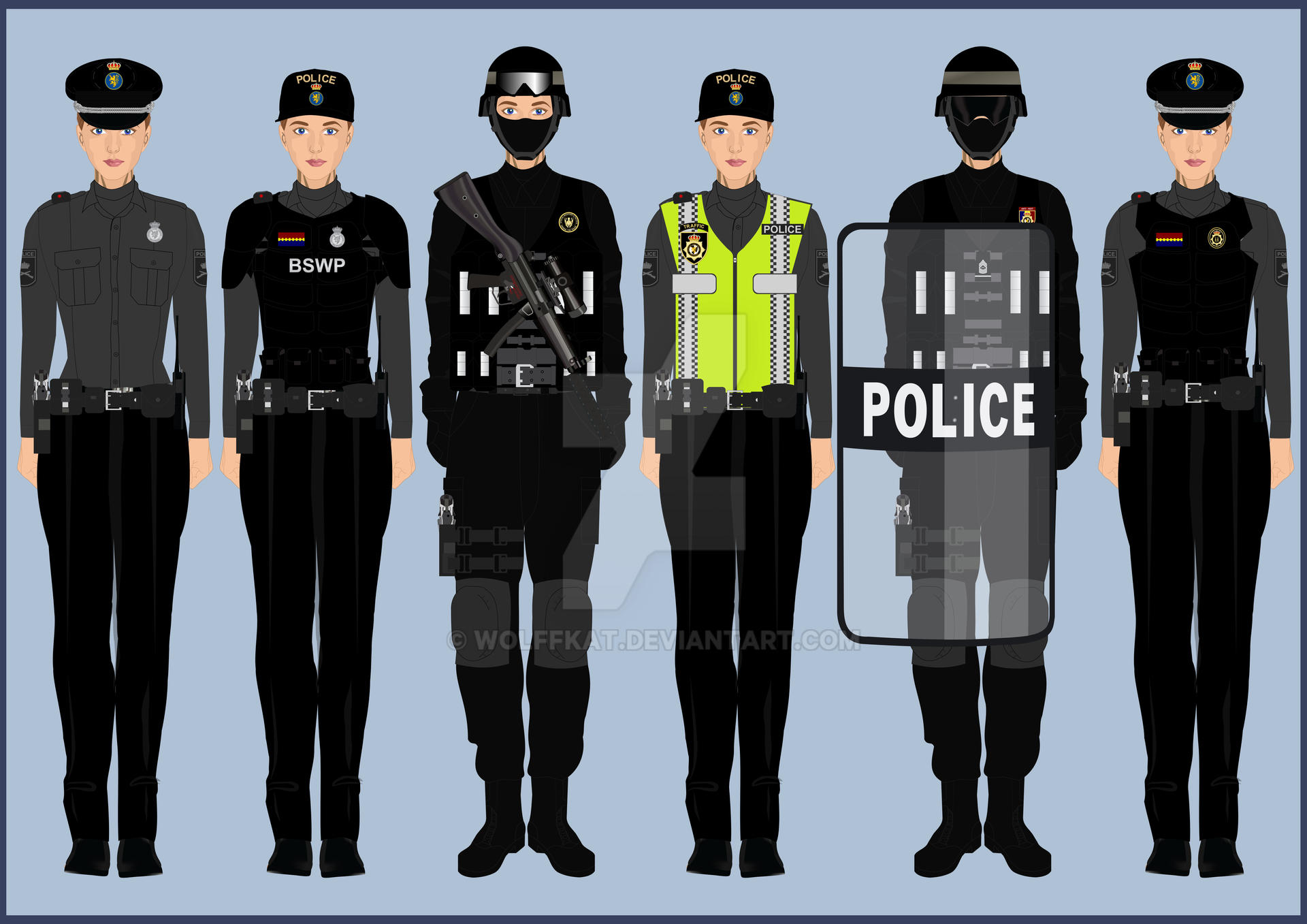 Police Uniforms Duty Women by wolffkat on DeviantArt