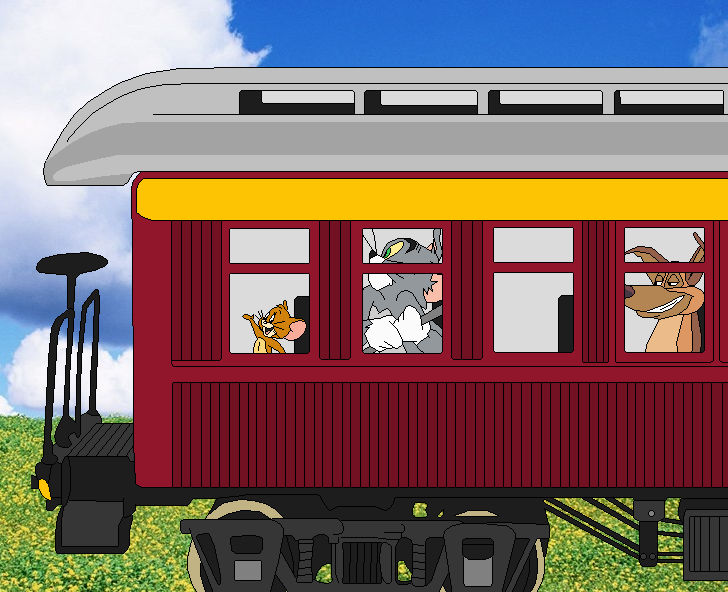 Tom Riding A Train Train Ride by SelenaEde on DeviantArt