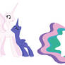 MLP Princesses Celestia and Luna Base 01