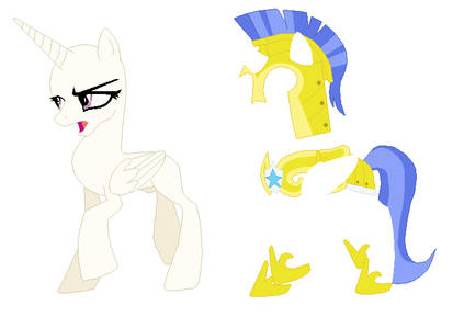 MLP Female Alicorn Royal Guard Base