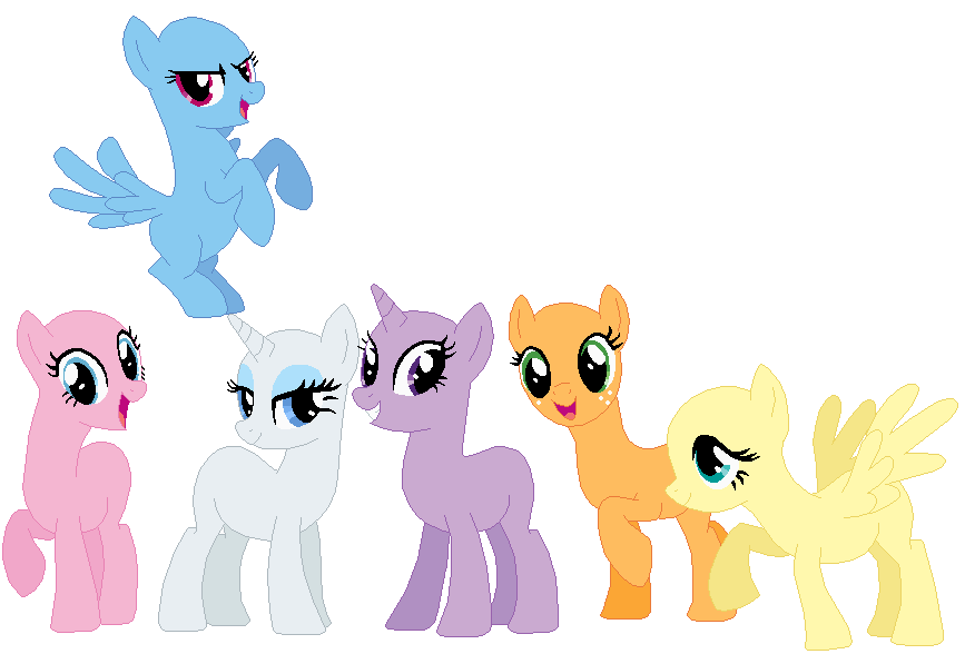 MLP Mane Six Base 04