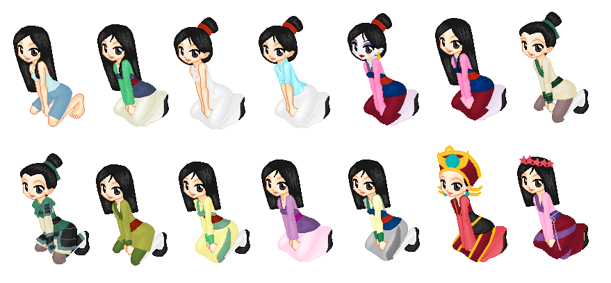 Mulan Outfits