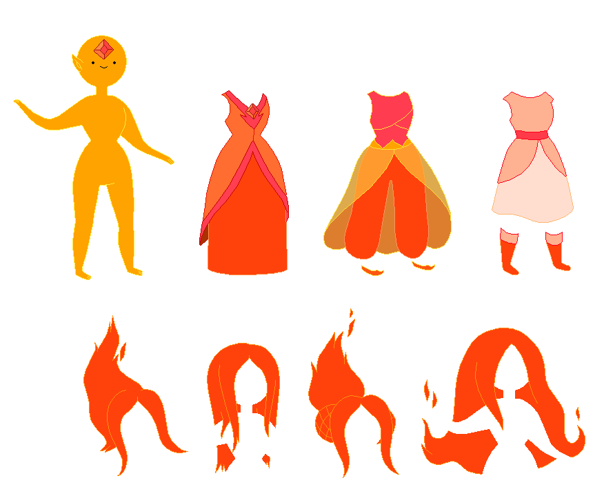 Adventure Time Flame Princess Base