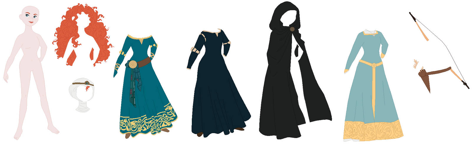 Disney - Merida Base by SelenaEde on DeviantArt