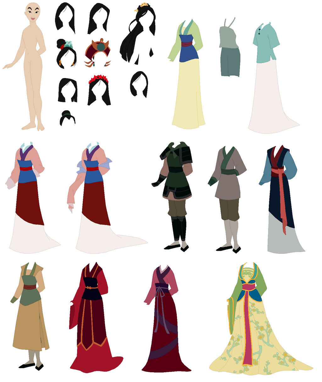 Disney - Mulan Base 02 by SelenaEde on DeviantArt