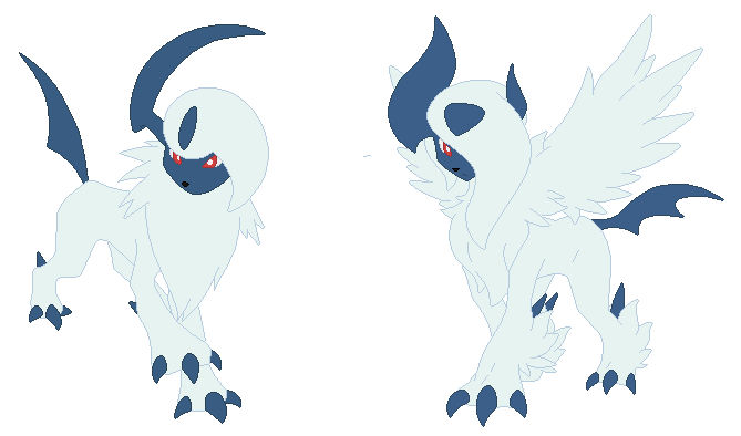 Absol and Mega Absol Base by SelenaEde on DeviantArt