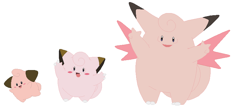 Cleffa, Clefairy and Clefable Base