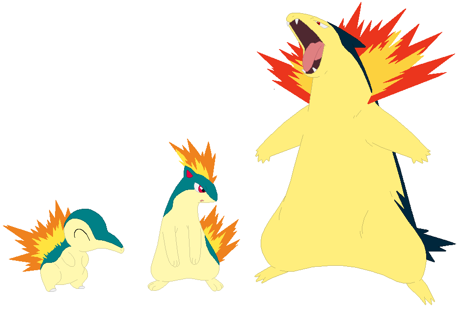 Cyndaquil, Quilava and Typhlosion Base