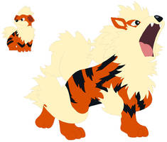 Growlithe and Arcanine Base