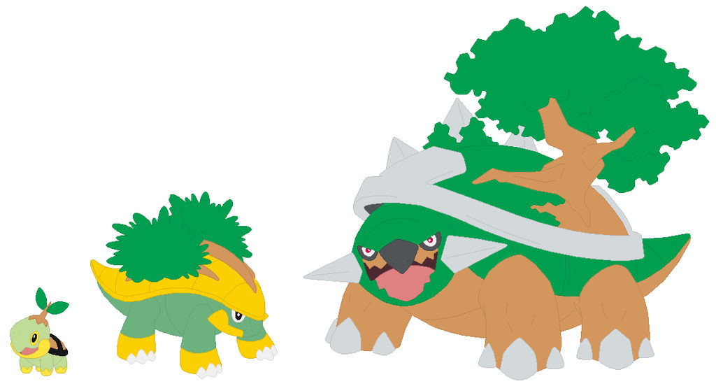 Turtwig, Grotle and Torterra Base