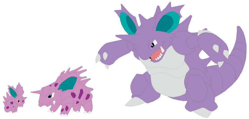 Nidoran, Nidorino and Nidoking Base