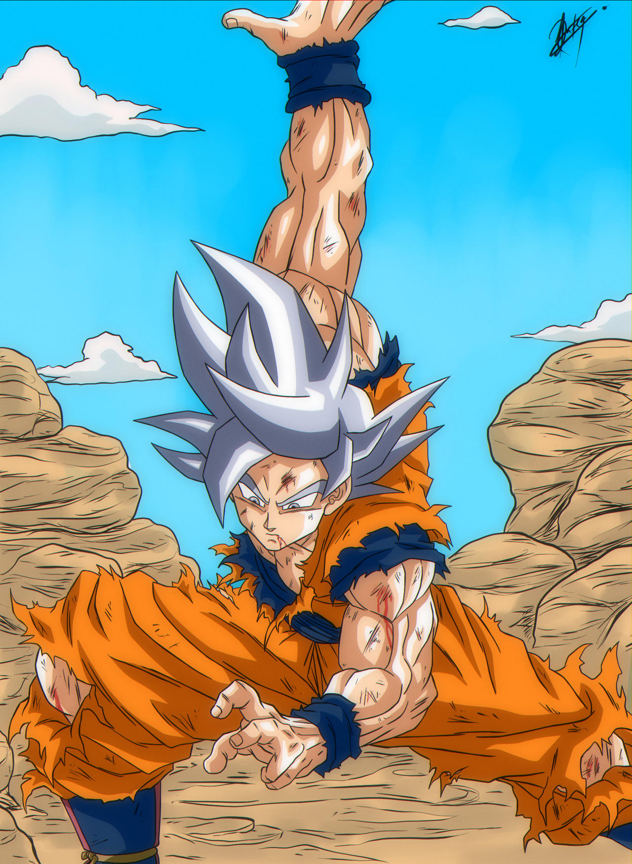 Ultra Instinct Perfected Goku (DBZ Style) by KaiKenpachi on DeviantArt