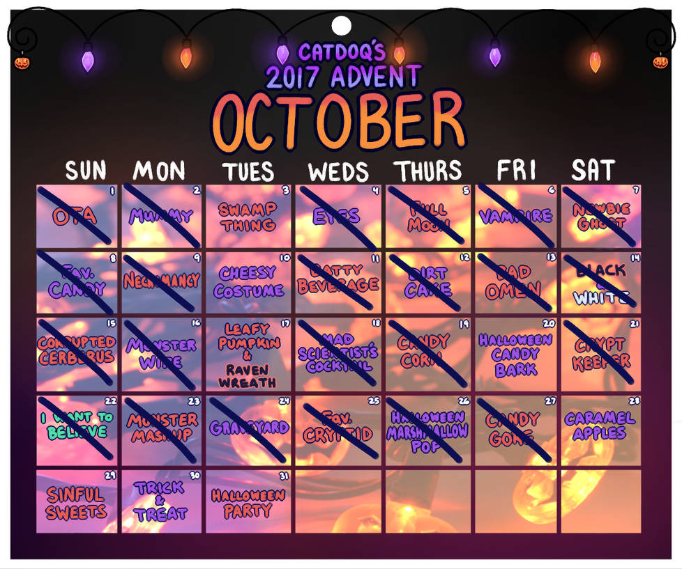 2017 October Design Advent Calendar Closed by catdoq on DeviantArt 2017 October Design Advent Calendar Closed by catdoq on DeviantArt