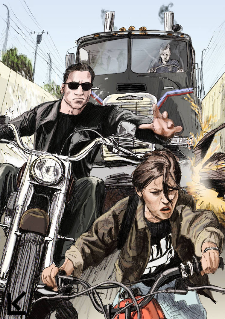 T2 motorcycle chase by niceLK on DeviantArt