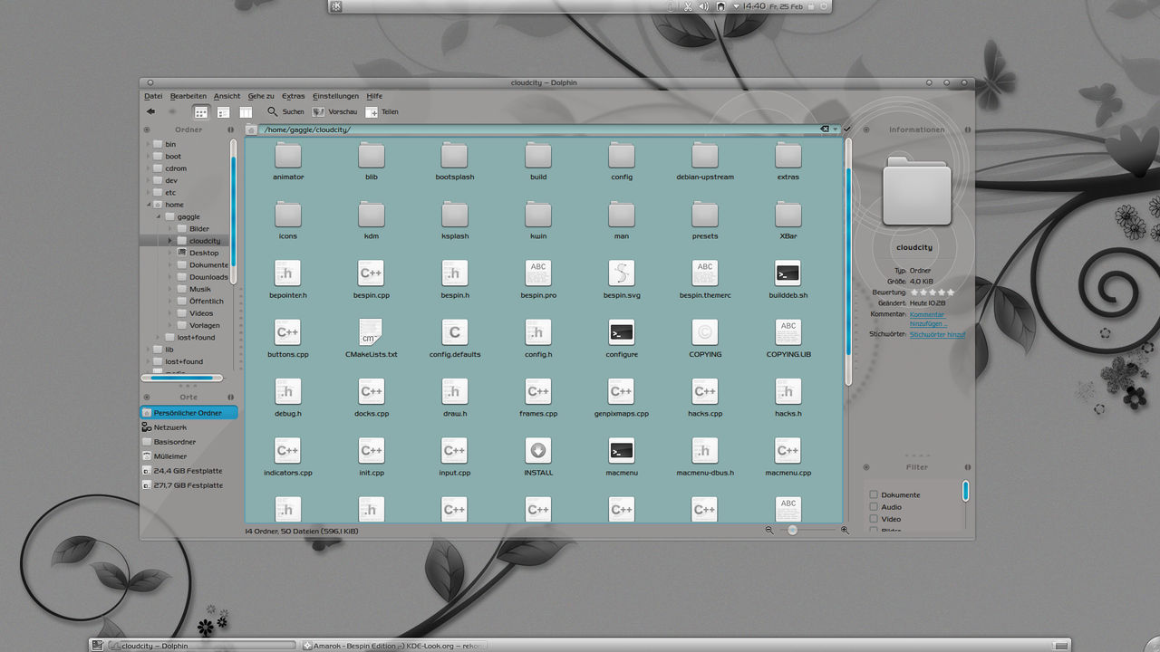 KDE - bespin svn - first try