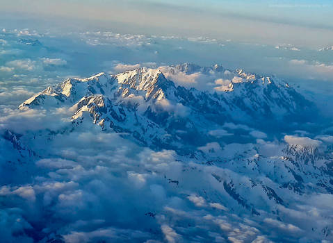 Mont Blanc massif from the air